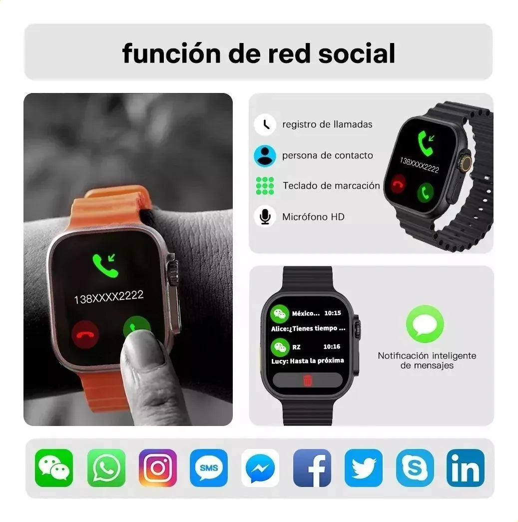 Smartwatch X8 Ultra Max | Kit Completo 10 en 1