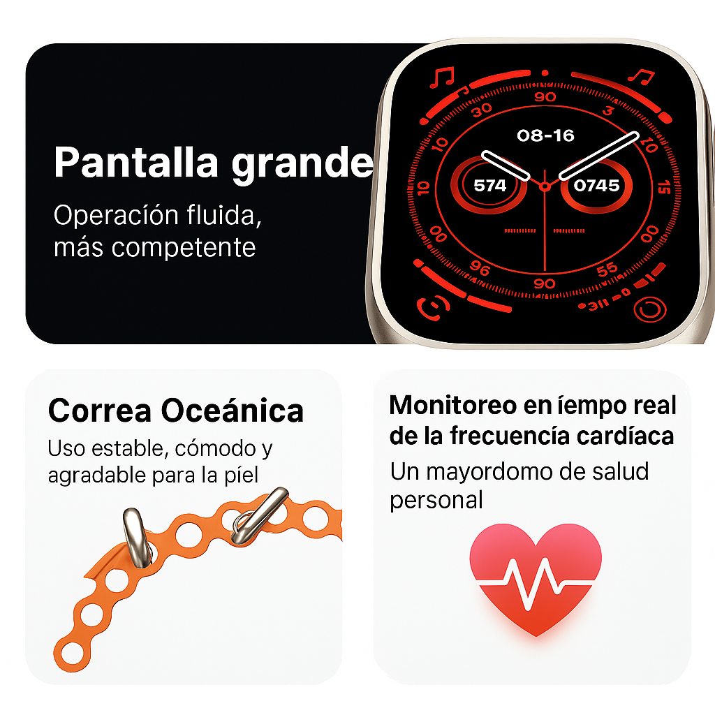 Smartwatch X8 Ultra Max | Kit Completo 10 en 1