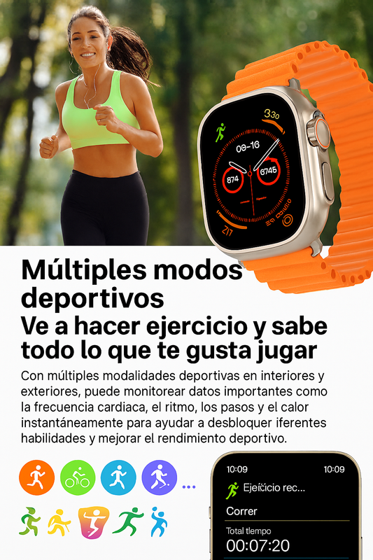 Smartwatch X8 Ultra Max | Kit Completo 10 en 1